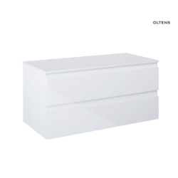 Vernal szafka 100 cm podumywalkowa wisząca z blatem biały połysk OLTENS 68117000