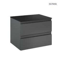 Vernal szafka 60 cm podumywalkowa wisząca z blatem grafit mat/czarny mat OLTENS 68118400