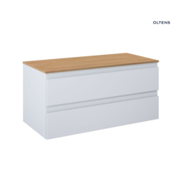 Vernal szafka 100 cm podumywalkowa wisząca z blatem szary mat/dąb OLTENS 68126700