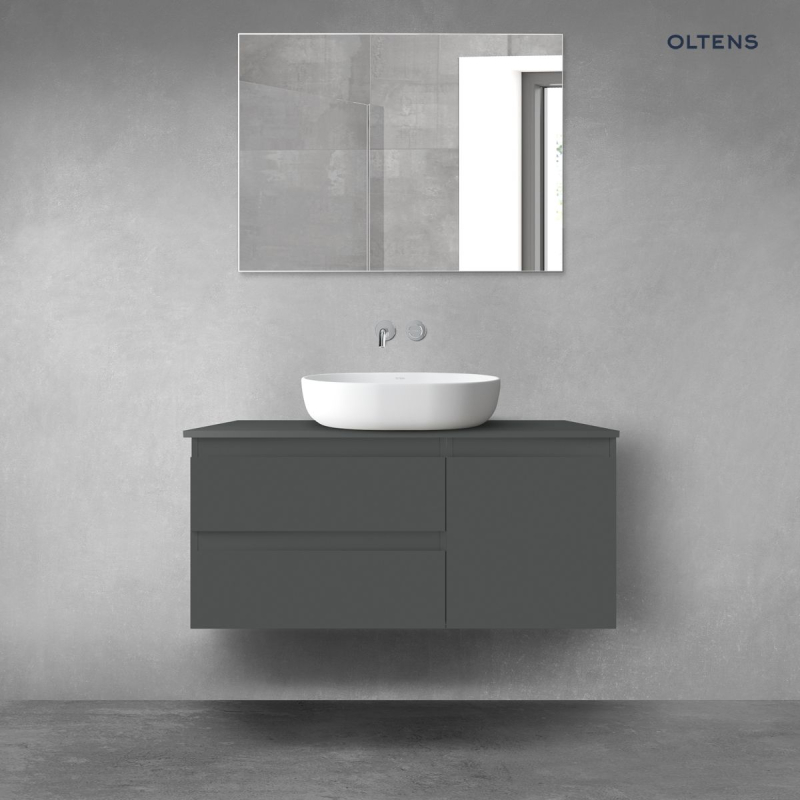 Vernal zestaw mebli łazienkowych 100 cm z blatem grafit mat OLTENS 68200400