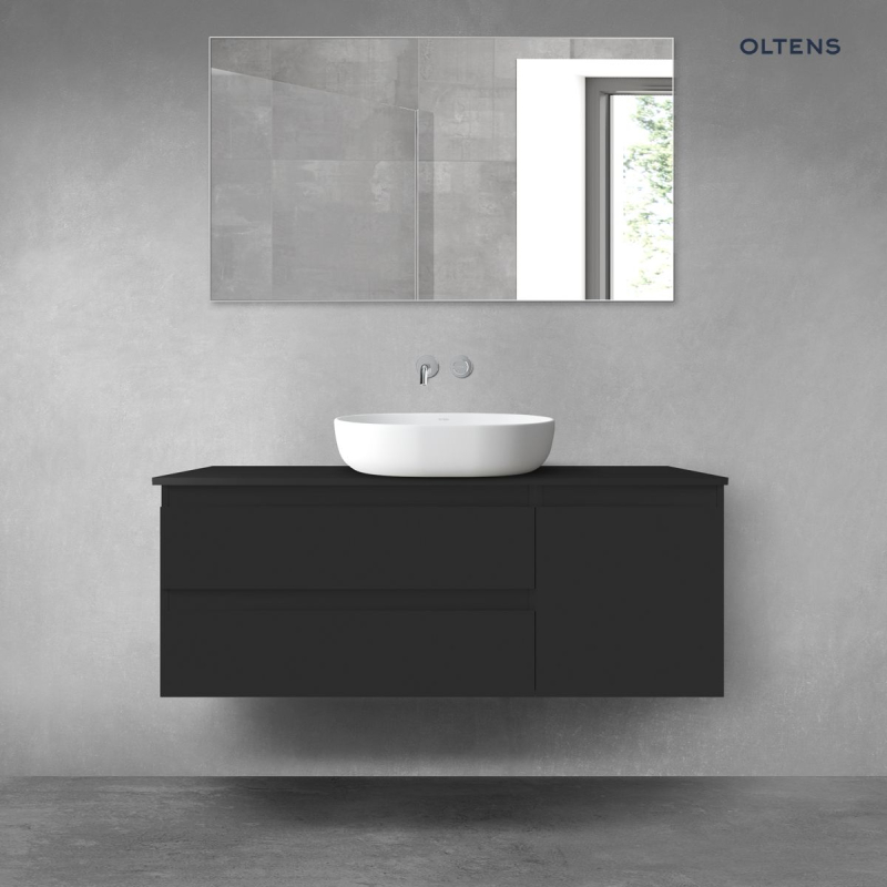 Vernal zestaw mebli łazienkowych 120 cm z blatem czarny mat OLTENS 68209300