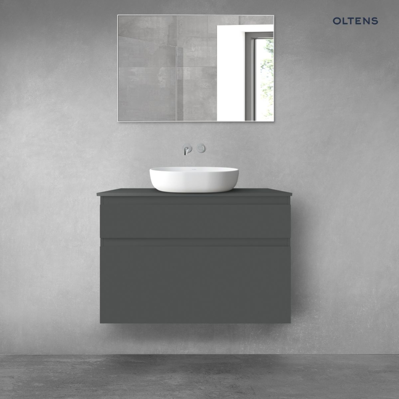 Vernal zestaw mebli łazienkowych 100 cm z blatem grafit mat OLTENS 68220400