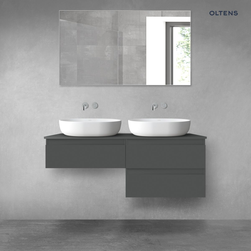 Vernal zestaw mebli łazienkowych 120 cm z blatem grafit mat OLTENS 68234400