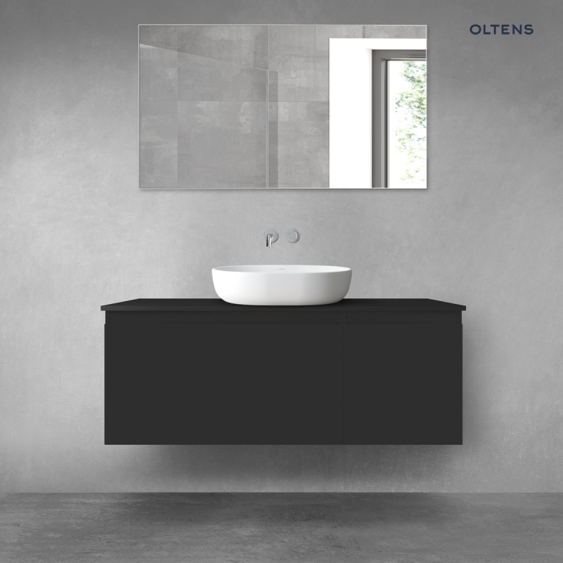 Vernal zestaw mebli łazienkowych 120 cm z blatem czarny mat OLTENS 68250300