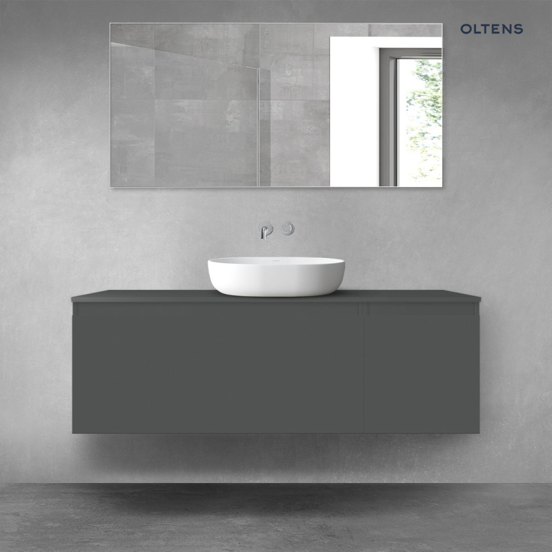 Vernal zestaw mebli łazienkowych 140 cm z blatem grafit mat OLTENS 68313400