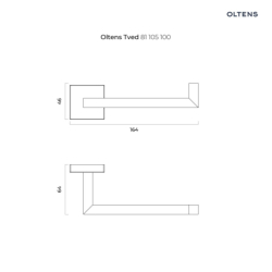 Tved uchwyt na papier toaletowy grafit OLTENS 81105400