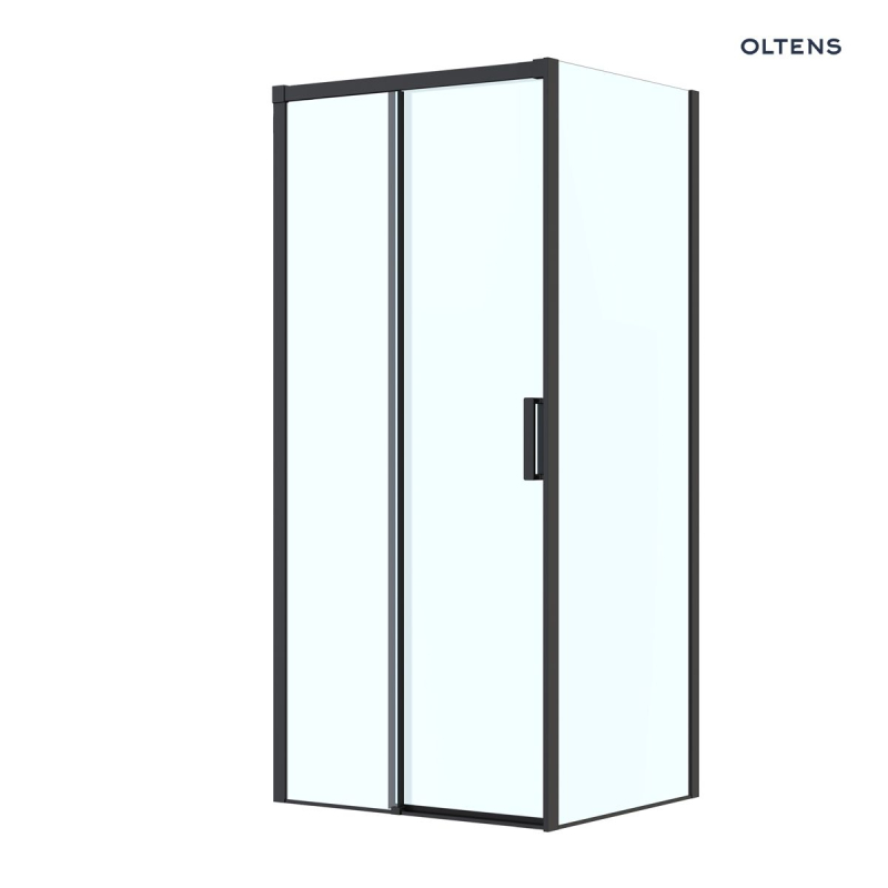 Breda kabina prysznicowa 100x90 cm prostokątna czarny mat/szkło przezroczyste OLTENS 20224300