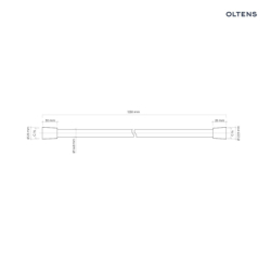 Ronneby wąż prysznicowy 125 cm grafit OLTENS 37200400