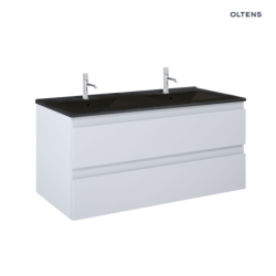 Vernal szafka 120 cm podumywalkowa wisząca z umywalką szary mat/czarny mat OLTENS 68465700