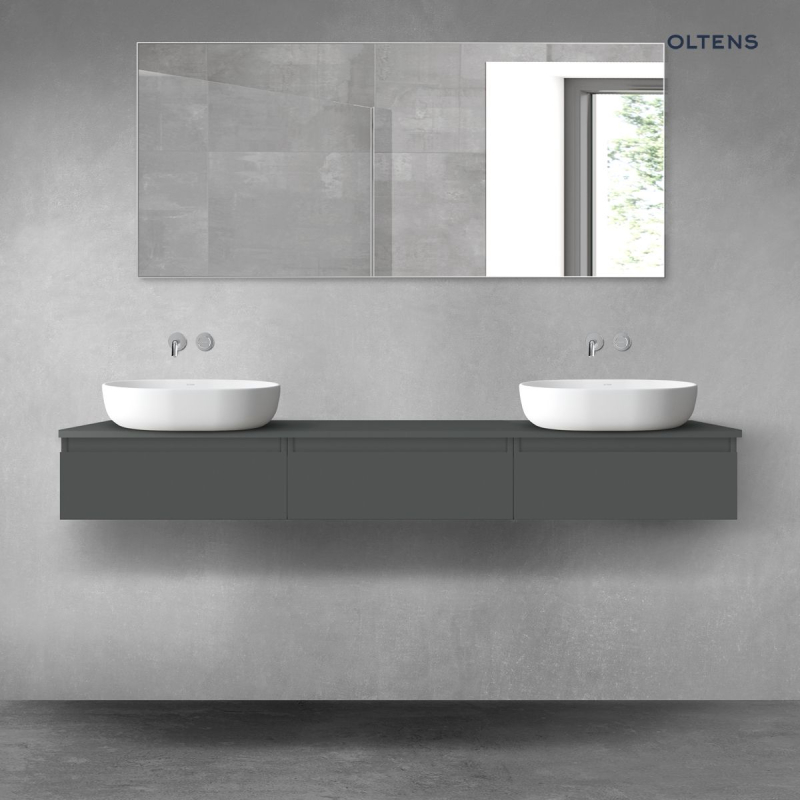 Vernal zestaw mebli łazienkowych 180 cm z blatem grafit mat OLTENS 68487400