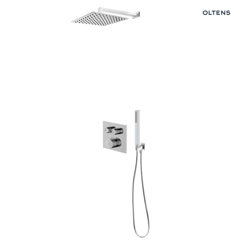 Zestaw Onega (S) bateria podtynkowa z deszczownicą 25 cm Vindel (S)i kompletem prysznicowym Sog chrom OLTENS 36621100