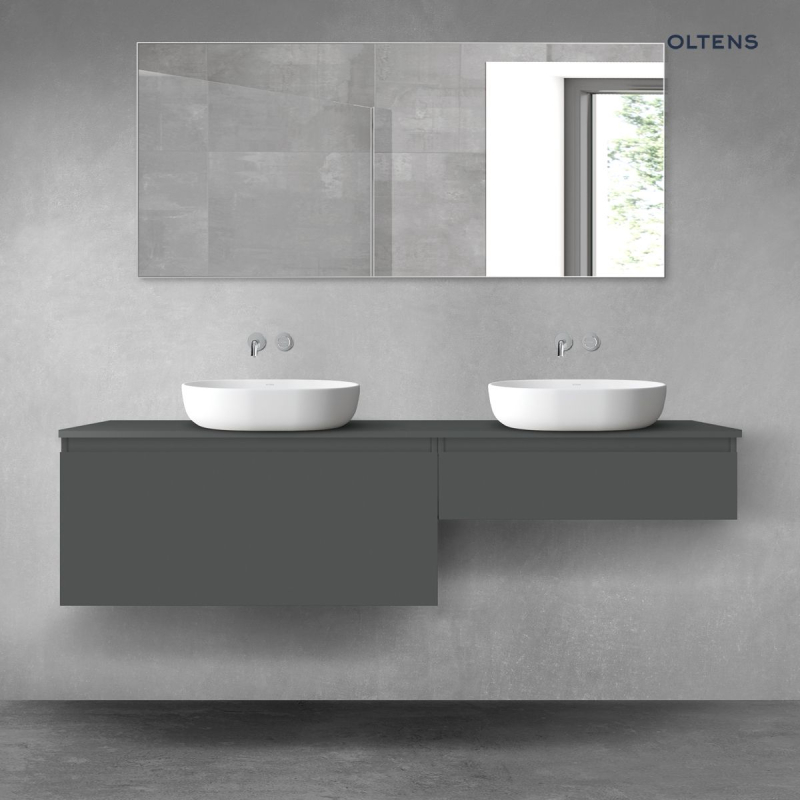 Vernal zestaw mebli łazienkowych 180 cm z blatem grafit mat OLTENS 68556400