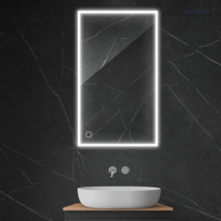 Nordlis lustro 60x100 cm prostokątne z oświetleniem LED i systemem Klarglas OLTENS 64106000