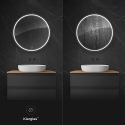 Nordlis lustro 100 cm okrągłe z oświetleniem LED i systemem Klarglas OLTENS 64110300