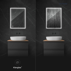 Nordlis lustro 60x80 cm prostokątne z oświetleniem LED i systemem Klarglas OLTENS 64105300