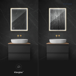 Nordlis lustro 60x80 cm prostokątne z oświetleniem LED i systemem Klarglas OLTENS 64105800