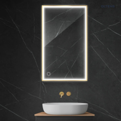 Nordlis lustro 60x100 cm prostokątne z oświetleniem LED i systemem Klarglas OLTENS 64106800