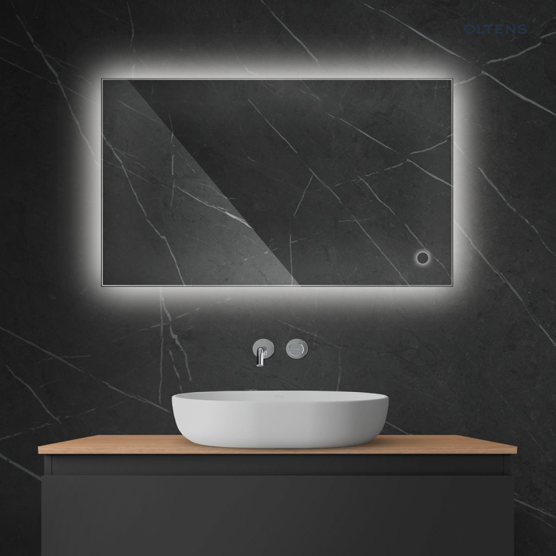 Nordlis lustro 60x100 cm prostokątne z oświetleniem LED i systemem Klarglas OLTENS 64111000