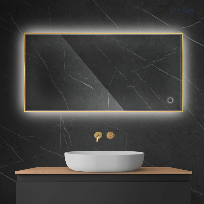Nordlis lustro 60x120 cm prostokątne z oświetleniem LED i systemem Klarglas OLTENS 64112800