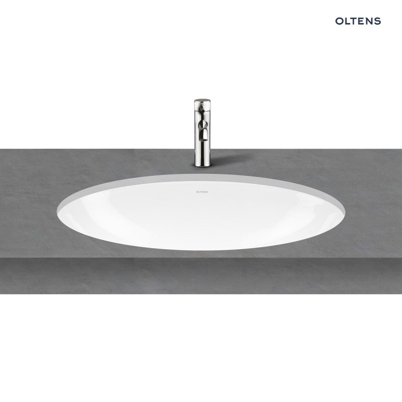 Gapa umywalka 61x41 cm podblatowa owalna biała OLTENS 40105000