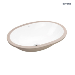 Gapa umywalka 61x41 cm podblatowa owalna biała OLTENS 40105000