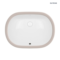 Gapa umywalka 56x41 cm podblatowa z powłoką SmartClean owalna biała OLTENS 40604000
