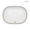 Gapa umywalka 56x41 cm podblatowa z powłoką SmartClean owalna biała OLTENS 40604000