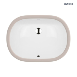 Gapa umywalka 56x41 cm podblatowa z powłoką SmartClean owalna biała OLTENS 40604000