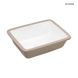 Drammen umywalka 48x36,5 cm podblatowa z powłoką SmartClean prostokątna biała OLTENS 40606000