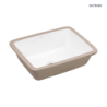Drammen umywalka 48x36,5 cm podblatowa z powłoką SmartClean prostokątna biała OLTENS 40606000