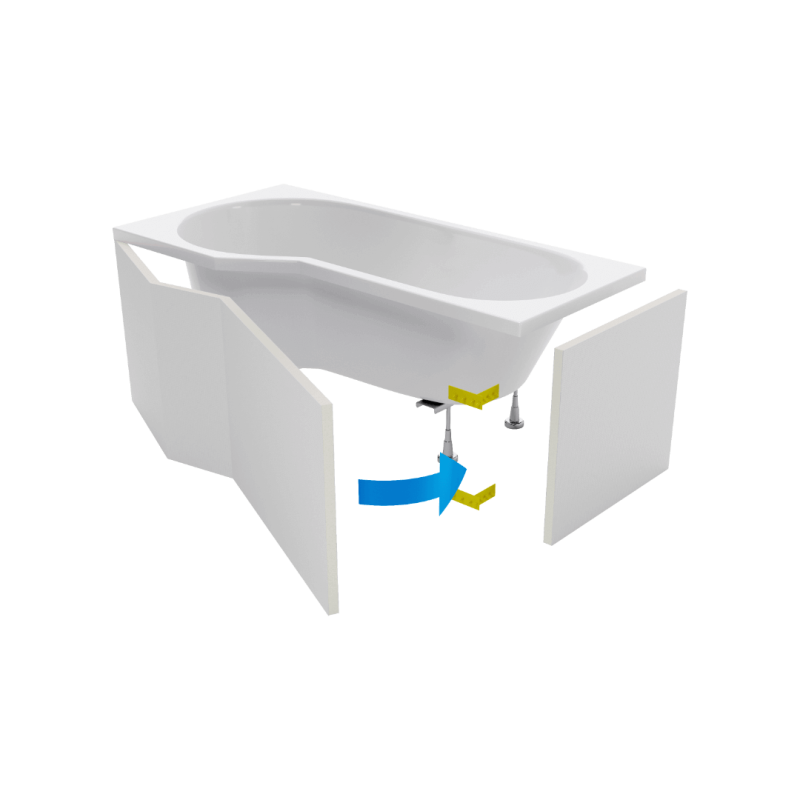 Obudowa Flex do Wanny Be Spot EXCELLENT OBEX.BSF.16WH