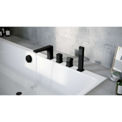 Keria Bateria Wannowa 4-otworowa czarny EXCELLENT AREX.2034BL
