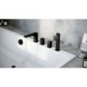 Keria Bateria Wannowa 4-otworowa czarny EXCELLENT AREX.2034BL