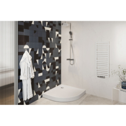 Sense ComX brodzik pół.80x80 str.czarny EXCELLENT BREX.1404.080.080.BLC