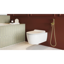 Doto D 54 Spin 360 miska WC 54 cm wisząca, bezrantowa z deską wolnoopadającą, biały połysk EXCELLENT CEEX.1403.545.WH