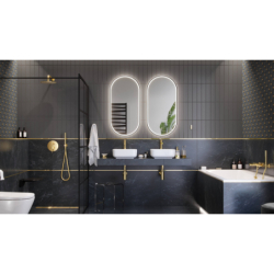 Corido Lustro LED 100x50cm Owalne Czarne EXCELLENT DOEX.CO100.050.BL