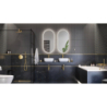 Corido Lustro LED 100x50cm Owalne Czarne EXCELLENT DOEX.CO100.050.BL
