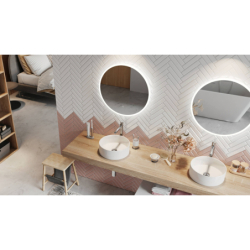 Lumiro Lustro LED 80cm Okrągłe Mata EXCELLENT DOEX.LU080.AC