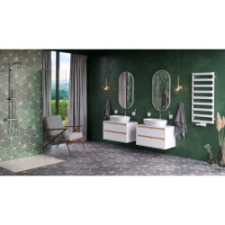 Revia lustro owalne 100x50 biały mat EXCELLENT DOEX.RE100.050.WH