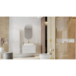 Revia lustro owalne 100x50 biały mat EXCELLENT DOEX.RE100.050.WH