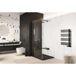 Vidoq walk-in ścianka 120x200cm czarna EXCELLENT KAEX.1506.1200.LP.BL