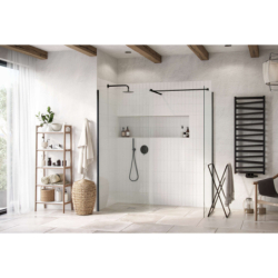 Vidoq walk-in ścianka 120x200cm czarna EXCELLENT KAEX.1506.1200.LP.BL