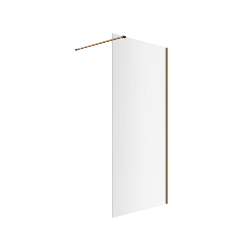 Vidoq walk-in ścianka prysznicowa prosta 90x200 cm, powłoka Clean Control, miedziany szczotkowany EXCELLENT KAEX.1506.900.LP.CB
