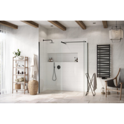 Vidoq łącznik wsporników ścianek kabiny walk-in, czarny mat EXCELLENT KAEX.1508.CON.BL