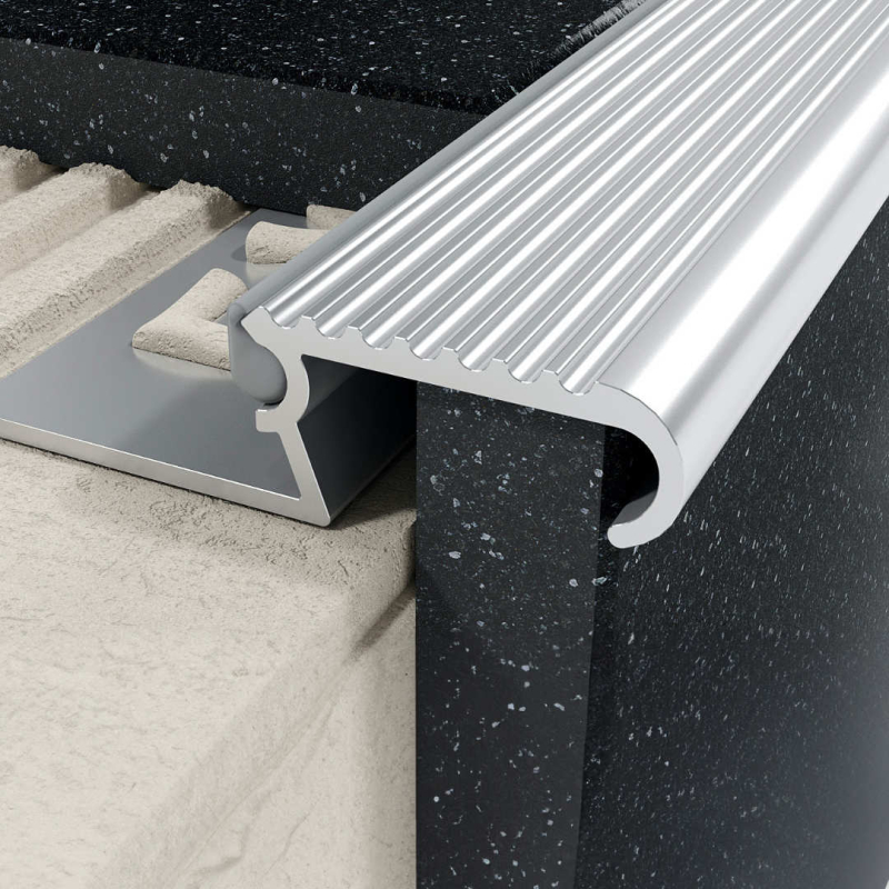 Profil Z schodowy 10 mm, długość 250 cm aluminiowy, surowy EXCELLENT LIPBASE.250