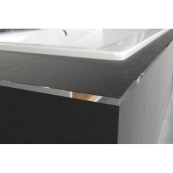 Profil L licowy prosty 8 mm długość 250 cm, aluminiowy, anodowany srebrny szczotkowany EXCELLENT LIPLAPSZSR.08/250