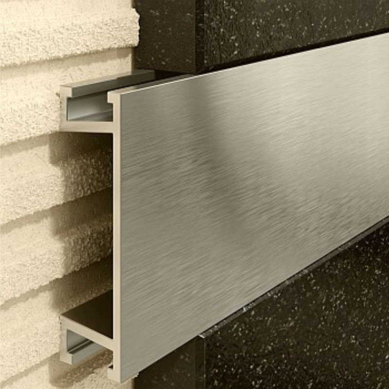 Profil U Listello 30 mm, długość 250 cm aluminiowy, anodowany inox szczotkowany EXCELLENT LIPOASSZIN.09/30/250
