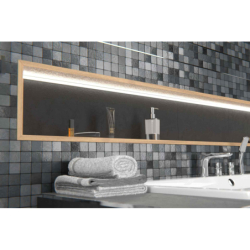 Profil PROFILED oświetleniowy z blendą 23 mm, długość 250 cm, aluminiowy, inox srebrny EXCELLENT LIPOSLEDIN.23/250