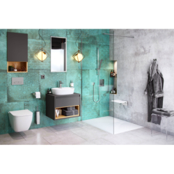 Tuto Szafka Z Blatem 80 Szary/Dąb EXCELLENT MLEX.0102.800.GRBL