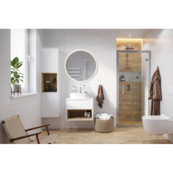 Tuto Szafka Z Blatem 80 Biały/Dąb EXCELLENT MLEX.0102.800.WHBL